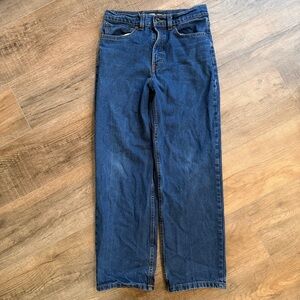 Vans Women’s Size 28 Check 5 Loose Fit‎ Blue Jeans Baggy Relaxed Classic Skater